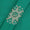 Buy Mulmul Silk Feel Cotton Rama Green Colour Batik Print Gold Thread Embroidered Fabric Online 3316E