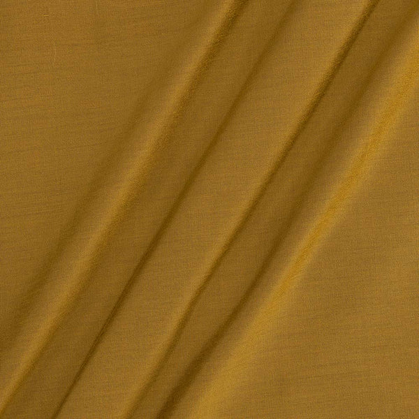 Spun Cotton (Banarasi PS Cotton Silk) Bronze Yellow Colour 43 Inches Width Fabric - Dry Clean Only freeshipping - SourceItRight