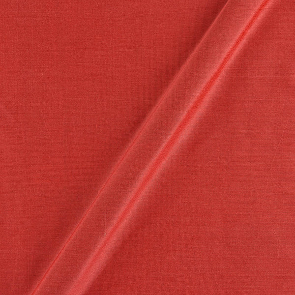 Buy Spun Cotton (Banarasi PS Cotton Silk) Coral Colour Fabric - Dry Clean Only 4000N Online