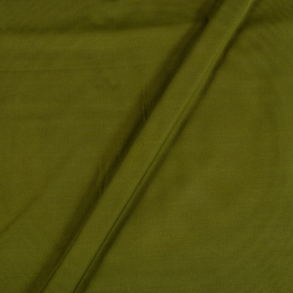 Butter Crepe Moss Green Colour 40 Inch Width Fabric