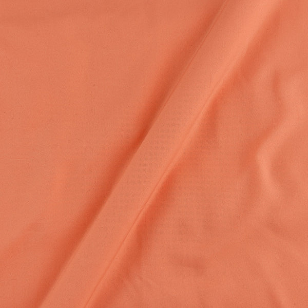 Butter Crepe Peach Orange Colour Fabric Online 4001EF