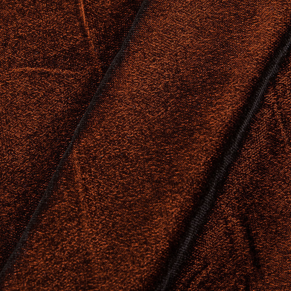 Micro Velvet Orange By Black Two Tone 43 Inches Width Fabric freeshipping - SourceItRight