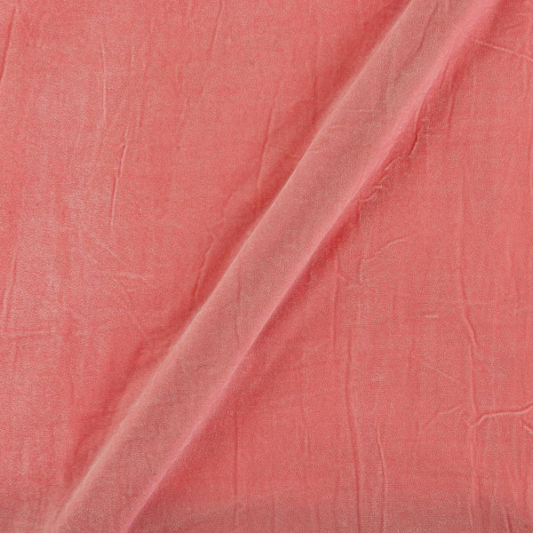 Micro Velvet Peach Pink Colour Fabric Online 4005CA