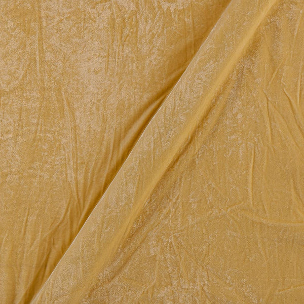 Micro Velvet Banana Yellow Colour Fabric Online 4005CB
