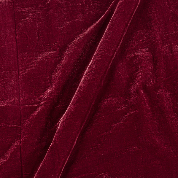 Micro Velvet Maroon Colour 43 Inches Width Fabric freeshipping - SourceItRight