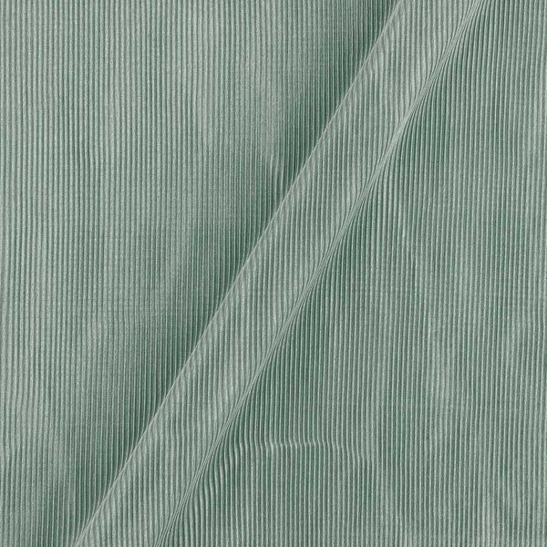Buy Green Ice Colour Imported Satin Pleated Fabric Material 4012J Online