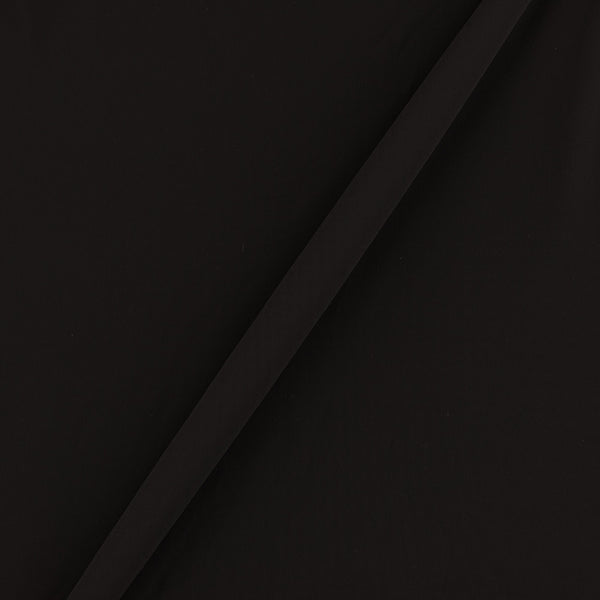 Buy Georgette Black Colour Plain Dyed Poly Fabric Ideal For Dupatta Online 4016AF