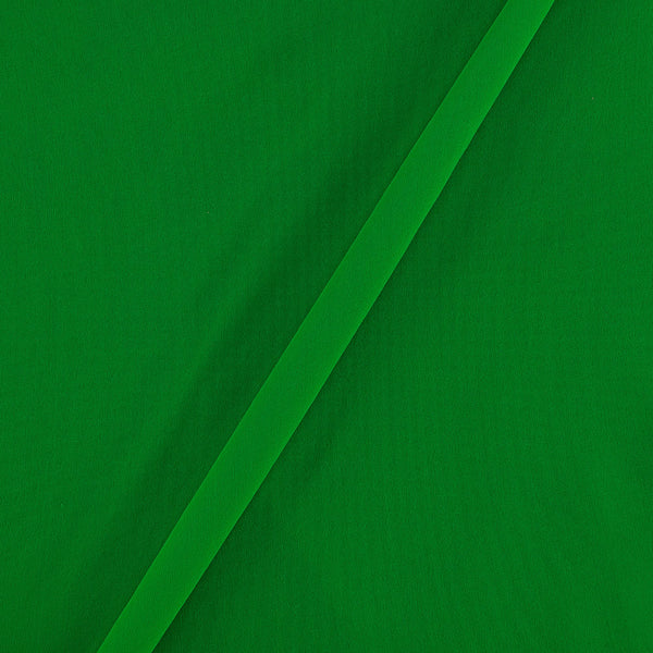 Buy Georgette Green Colour Plain Dyed Poly Fabric Ideal For Dupatta Online 4016I