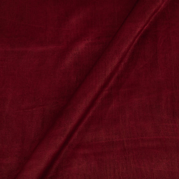 Buy Dark Maroon Colour Imported Satin Pleated Fabric Material