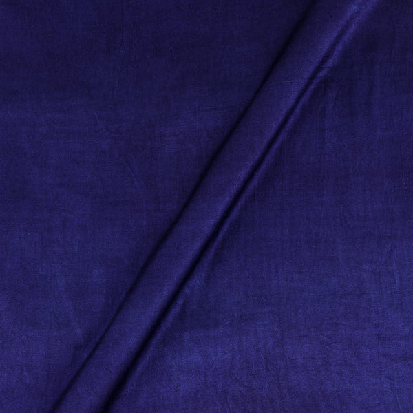 Mashru Gaji Deep Blue Colour Dyed Fabric Online 4072FR