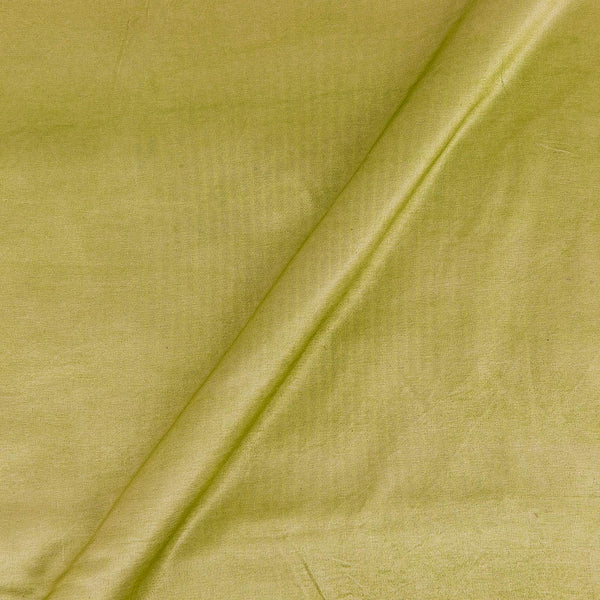 Mashru Gaji Pale Lime Green Colour Dyed Fabric 4072FX