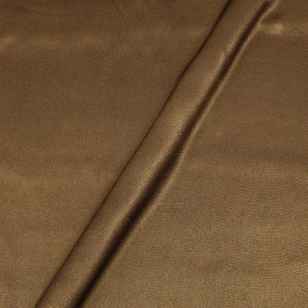 Shimmer Satin Brown Colour 43 Inches Width Dyed Poly Fabric - Dry Clean Only freeshipping - SourceItRight