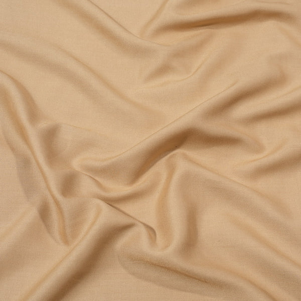 Rayon Beige Gold Colour 43 inches Width Plain Dyed Fabric freeshipping - SourceItRight
