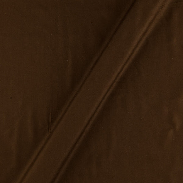 Buy Rayon Coffee Brown Colour Plain Dyed Fabric 4077BO Online