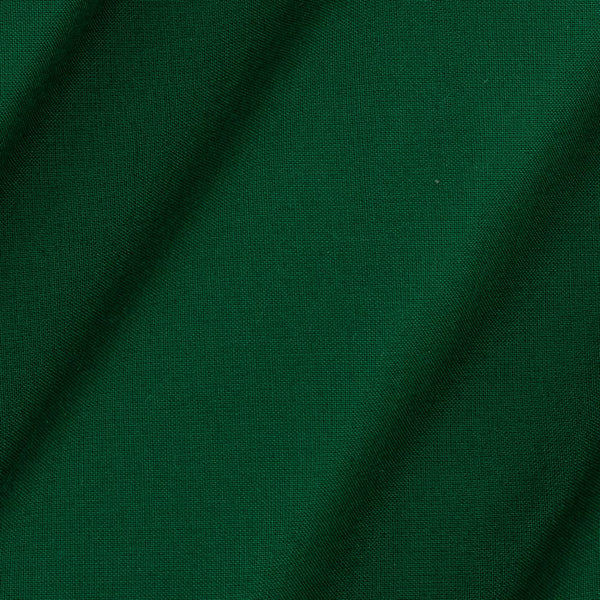 Buy Rayon Dark Green Colour Plain Dyed Fabric 4077CF Online
