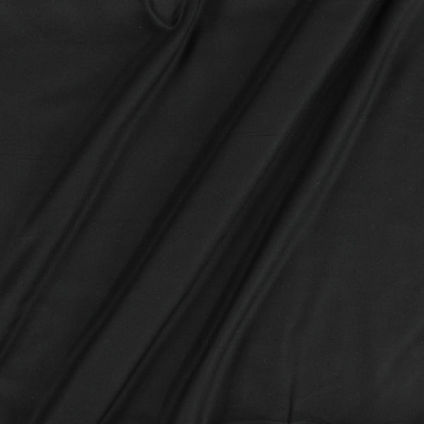 Rayon Black Colour Plain Dyed Fabric 4077G Online