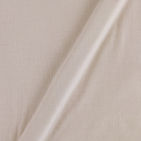 Buy Slub Cotton Pearl White Colour Fabric Online 4090DK