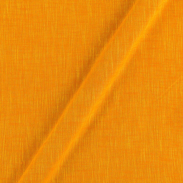 Buy Slub Cotton Golden Yellow Cross Tone [Golden Yellow X Yellow] Fabric Online 4090DR