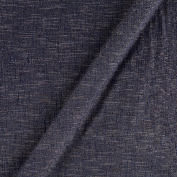 Buy Slub Cotton Navy Blue Coss Tone [Navy Blue X Cedar] Fabric Online 4090EL