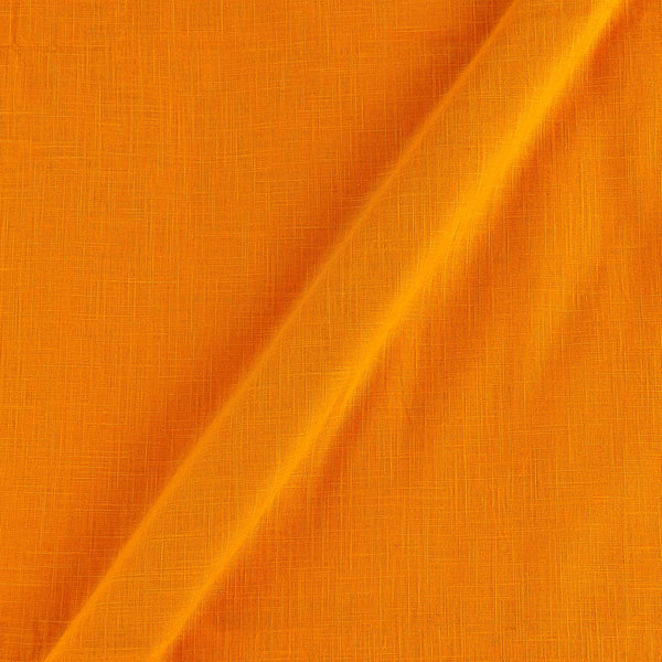 Buy Slub Cotton Golden Orange Colour Fabric 4090GQ Online