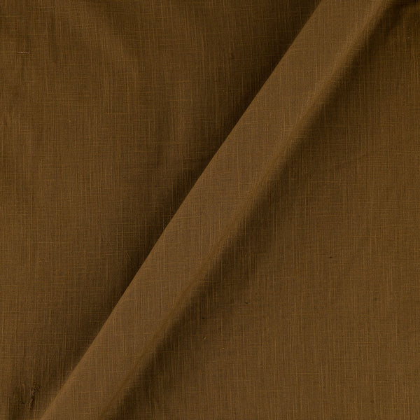 Slub Cotton Ginger Brown Colour Fabric Online 4090HA