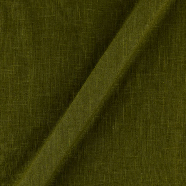 Slub Cotton Mehendi Green Colour Fabric Online 4090HD