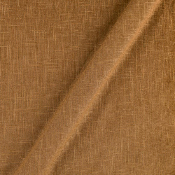 Slub Cotton Ginger Colour 43 Inches Width Fabric