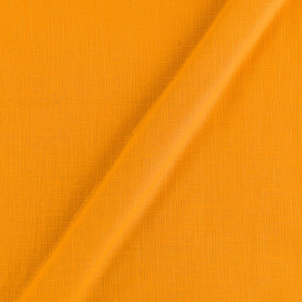 Slub Cotton Turmeric Yellow Colour Fabric Online 4090HI