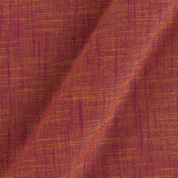 Buy Cotton Matty Magenta X Orange Cross Tone Dyed Fabric (Viscose