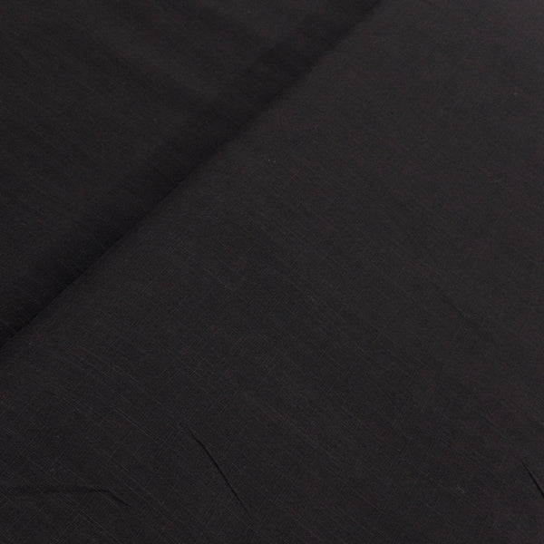 Slub Cotton Black Colour 43 Inches Width Fabric cut of 0.65 Meter freeshipping - SourceItRight