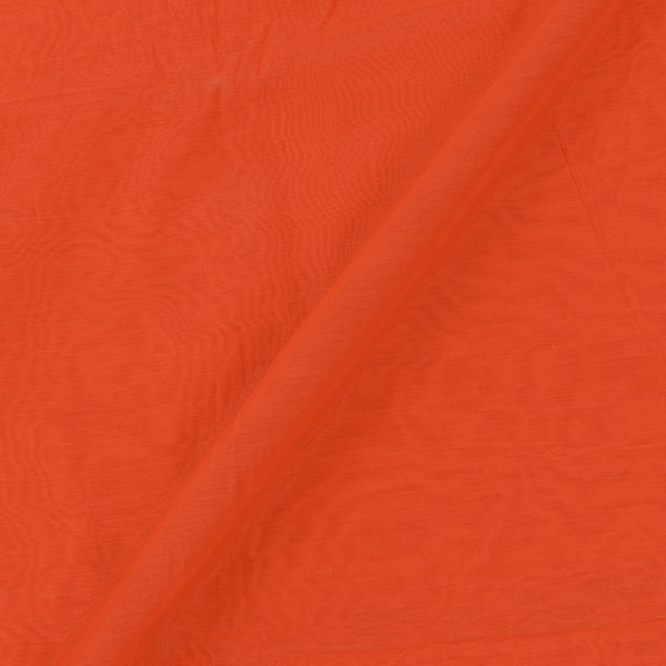 Fancy Mercerised Cotton Fanta Orange Colour 43 Inches Width Chanderi Feel Fabric freeshipping - SourceItRight