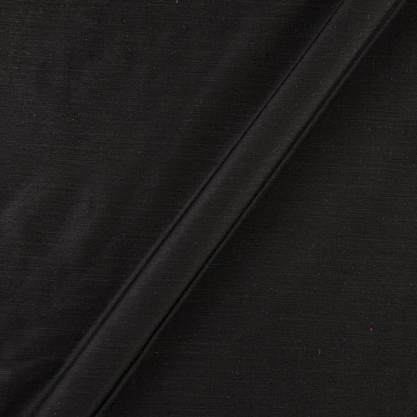 Spun Dupion (Artificial Raw Silk) Black Fabric freeshipping - SourceItRight