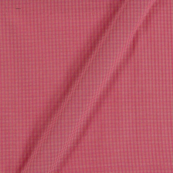 South Cotton Peach Pink Colour Striped & Check Washed 43 Inches Width Fabric freeshipping - SourceItRight