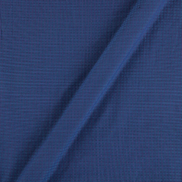 South Cotton Purple Blue Colour Striped & Check Washed Fabric 4115BT