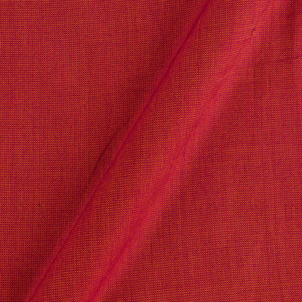 Cotton Matty Rani Pink X Orange Cross Tone 43 Inches Width Dyed Fabric (Viscose & Cotton Blend)