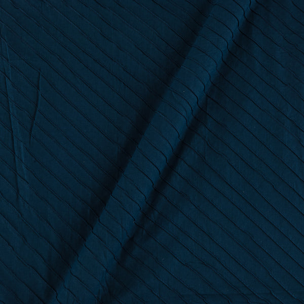 Buy Cotton Teal Colour Pin Tucks Fabric 4156AL online