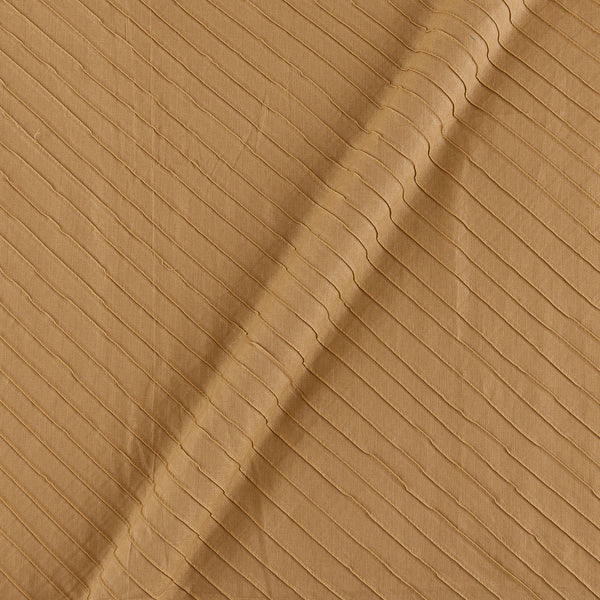 Buy Cotton Beige Colour Pin Tucks Fabric 4156G Online