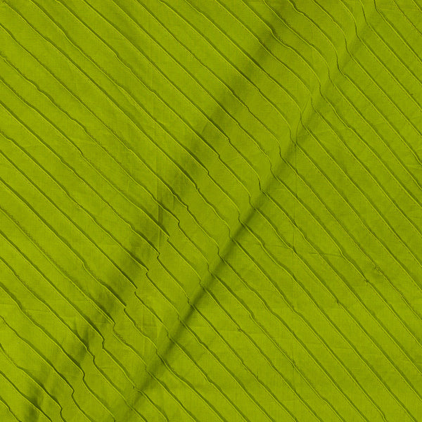 Cotton Acid Green Colour 40 Inches Width Pin Tucks Fabric freeshipping - SourceItRight