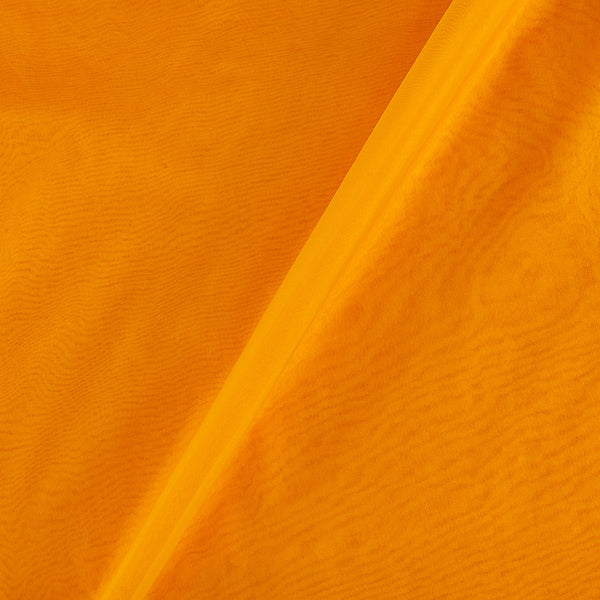 Buy Golden Yellow Colour Dyed Organza Fabric Online 4166L