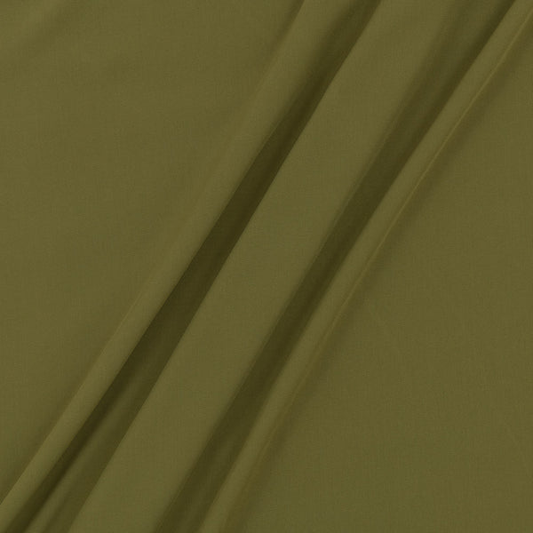 Flowy (Crepe Type) Heavy Quality Dyed Polyester Olive Colour 45 Inches Width Fabric freeshipping - SourceItRight