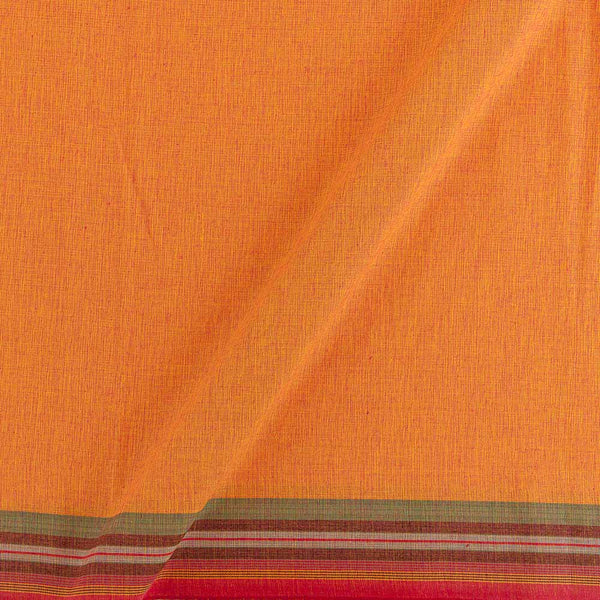 Fine Cotton Tangerine Orange Colour Plain With One Side Border 46 Inches Width Fabric freeshipping - SourceItRight