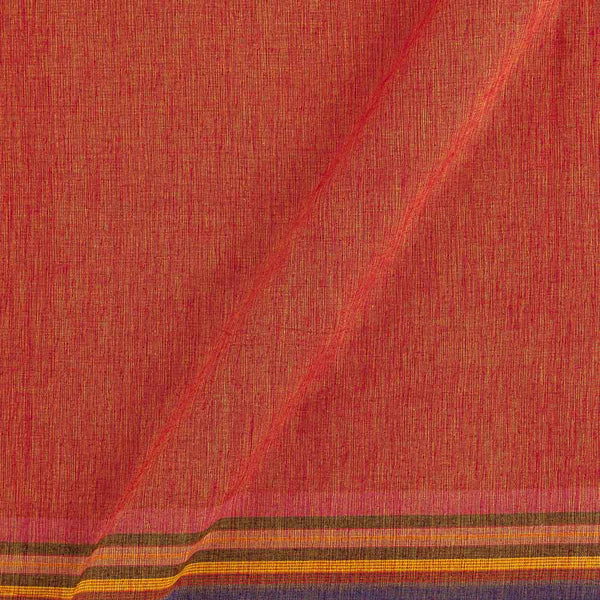 Fine Cotton Orange Yellow Mix Tone Plain With One Side Border 46 Inches Width Fabric freeshipping - SourceItRight
