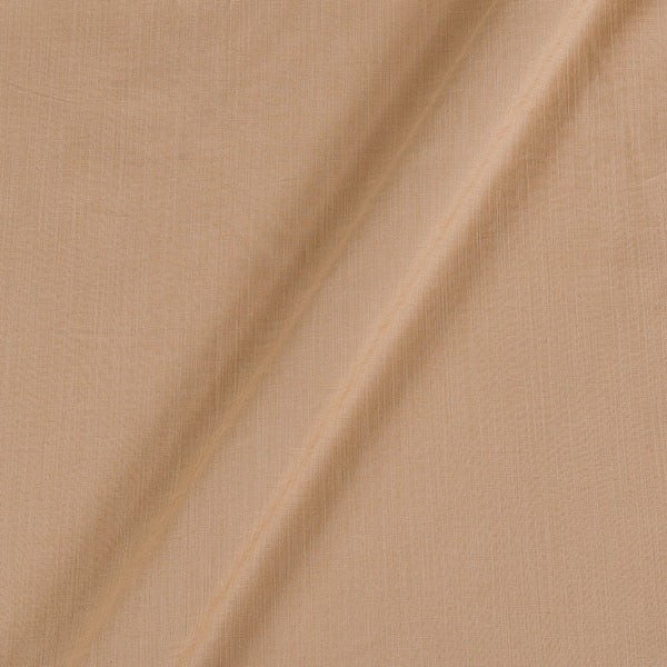 Rayon Slub  Beige Gold Colour 46 Inches Width Stretchable Fabric freeshipping - SourceItRight