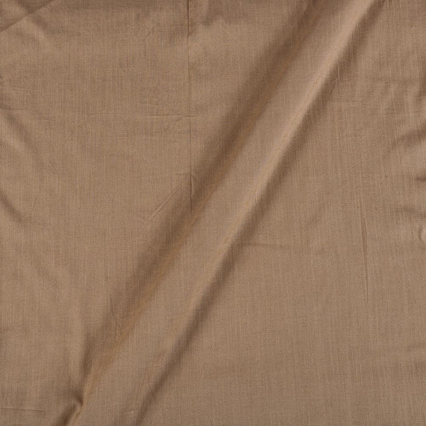 Slub Rayon Lycra Beige Colour 48 Inches Width Stretchable Fabric