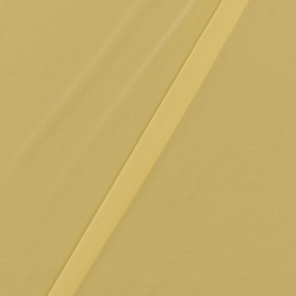 Georgette Pale Yellow Colour Plain Dyed Poly Fabric freeshipping - SourceItRight