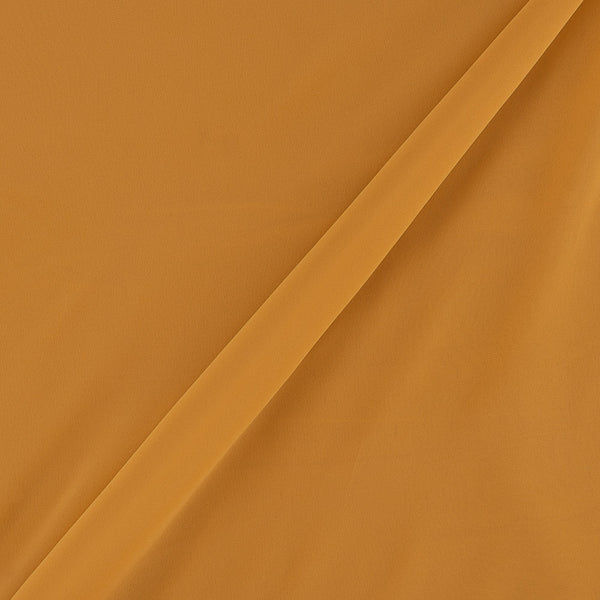 Georgette Mustard Colour Plain Dyed Poly Fabric freeshipping - SourceItRight