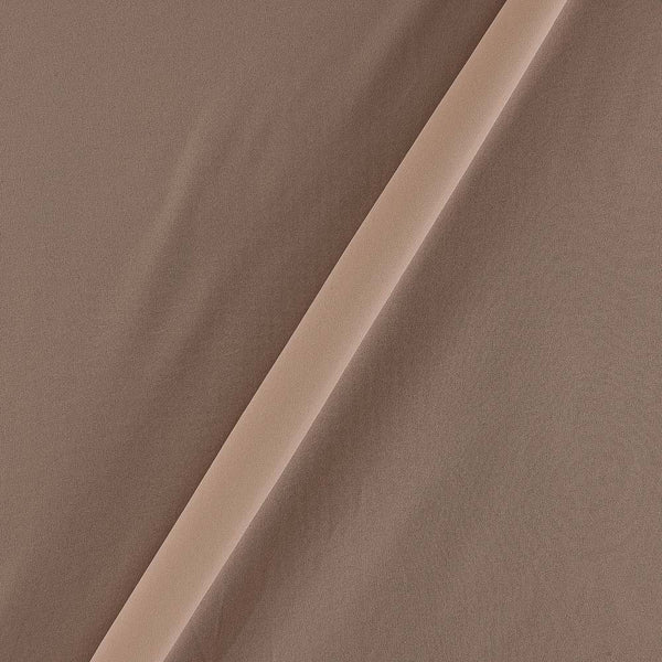 Buy Georgette Beige Brown Colour Plain Dyed Polyester Fabric 4194AW Online  - SourceItRight