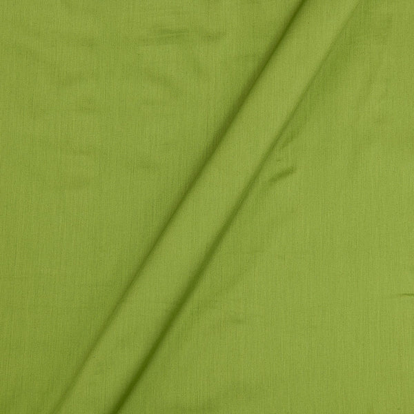 Buy Cotton Satin Parrot Green Colour Plain Dyed Fabric Online 4197CK
