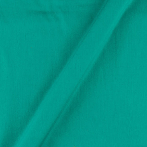 Cotton Satin Aqua Green Colour Plain Dyed Fabric Online 4197CS
