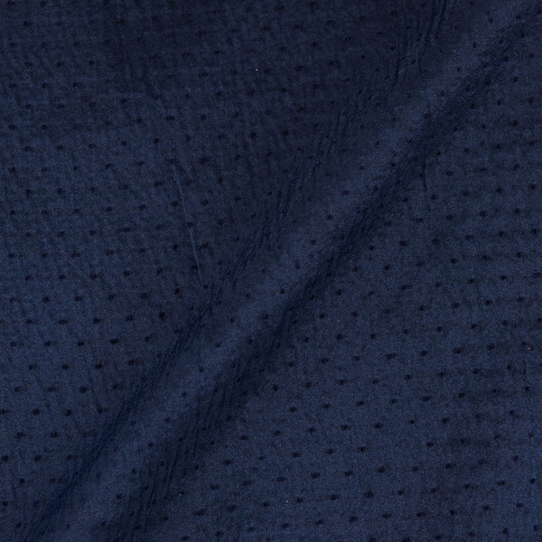 Dot Organza Midnight Blue Colour 60 Inches Width Imported Fabric freeshipping - SourceItRight